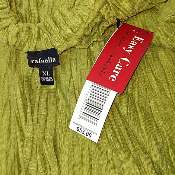 Rafaela Green Versatile Adjustable Neck Top sz XL - Picture 6 of 8
